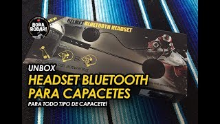 UNBOX HEADSET BLUETOOTH PARA CAPACETES  083 [upl. by Doralin]