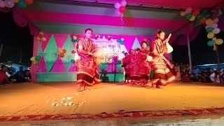 jakha mara jang hajong dance sidhabari Durga puja [upl. by Ellenohs]