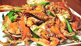 Stir Fry Blue Crabs with Ginger and Scallions [upl. by Mahon]