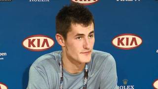 Media Conference  Bernard Tomic Australian Open 2011 [upl. by Niltac369]