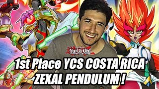 YUGIOH 1st PLACE YCS COSTA RICA ZEXAL PENDULUM ELECTRUMITE TURBO DECK PROFILE MARCH 2018 [upl. by Clementi]