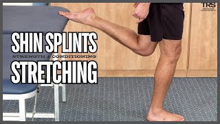 Raised Foot Shin Stretch  Ideal for Shin Splints [upl. by Enwad]