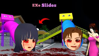 Baby Yuta Mio Eaten by Extra Exe Slides Haunteds😰 Sakura School Simulator Horror Drama 👺 [upl. by Tildie]