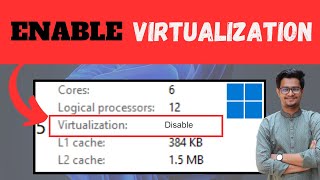 Enable virtualization in BIOSUEFI Settings on Windows 11 [upl. by Conchita193]