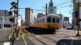 香川県 高松琴平電気鉄道 栗林新道 踏切 [upl. by Hgielsa]