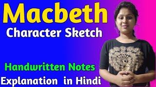 Macbeth Character Sketch  Macbeth Characters  Macbeth Character Sketch in English [upl. by Jordana]