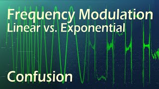 Synthesizers  Linear Frequency Modulation FM vs Exponential Frequency Modulation FM [upl. by Sybyl]