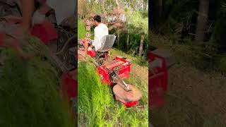 Straw return to field and grass cutting  One machine with multiple functions foryou viralvideo [upl. by Airdnala]