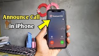 How to turn on announce call in iPhone  Announce Calls in iphone [upl. by Yentruoc909]