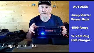 Autogen Jump Starter Power Bank Offgridder Review [upl. by Quirita]