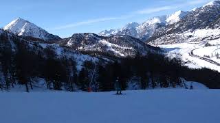 Claviere skiing December 2019 piste 99 [upl. by Smoht]