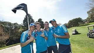 Real Madrid Stars zeigen ihr fußballerisches Können auf dem Golfplatz [upl. by Northrop]