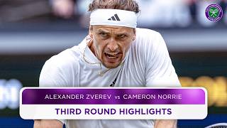 An incredible ending  Alexander Zverev vs Cameron Norrie  Highlights  Wimbledon 2024 [upl. by Ahseken550]