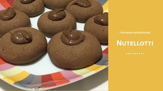 NUTELLOTTI GOLOSI SOLO 3 INGREDIENTI RICETTA FACILE 🍪🍪🍪 [upl. by Camilo]