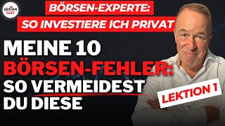 ⛔️ Diese 10 BörsenFehler müsst Ihr unbedingt vermeiden  So investiere ich privat  Folge 1 [upl. by Jessamyn]