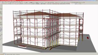 Ponteggio Dinamico di Sketchup Dynamic scaffolding with SketchUp  Part 1 [upl. by Frannie]