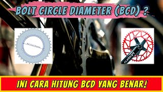 Cara Mengukur BCD Chainring  Cara Menghitung BCD Crank [upl. by Mackintosh]