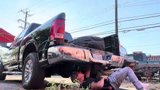 2014 Dodge ram tailgate and bumper removal [upl. by Starling]