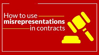 Requirements of misrepresentations  Contract Law [upl. by Solahcin33]