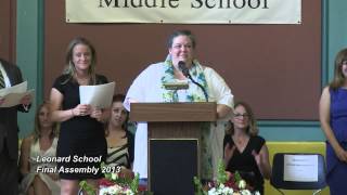 Leonard School 8th Grade Promotion 2013 [upl. by Mechling630]