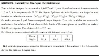 2 Exercices corrigés conductance et conductivité 1bac SM et ScExp BioF [upl. by Alburga325]