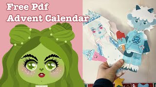 Free PDF Advent Calendar  Download in the Community Tab DIY [upl. by Longo404]