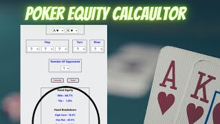 Free Texas Holdem Poker Hand Equity Calculator [upl. by Calley]