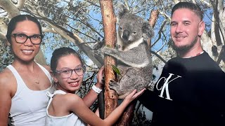 FEATHERDALE SYDNEY WILDLIFE PARK  BEST KOALA amp KANGAROO PETTING ZOO IN AUSTRALIA  SKYE and Family [upl. by Ynnub652]