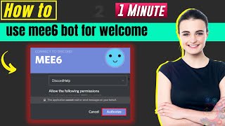 How to use mee6 bot for welcome 2024  Discord mee6 bot [upl. by Hector619]