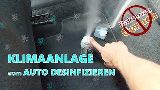 Auto Klimaanlage desinfizieren muffiger Geruch Lüftung [upl. by Adian]