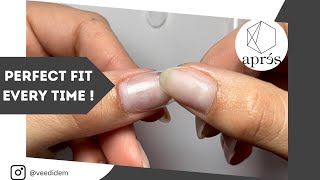 Best way to size Gel X nails How to fit Apres Gel X nails the right way no intro [upl. by Mignonne871]