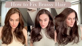 How to Get Rid of Brassy Orange Hair  Aesthetics of Olive [upl. by Adnuhsal]