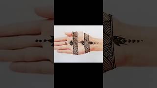 Mehndi Design With Simple Line  HeenaArtByHershita  trending viralvideo shorts [upl. by Polly]