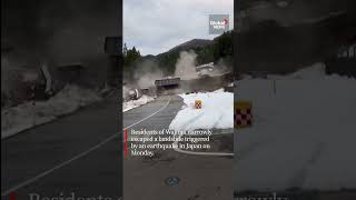 Japan Earthquake Eyewitness escapes landslide in Wajima [upl. by Bea]