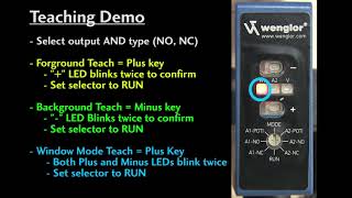 Wenglor OPT2007 Laser Distance Sensors 60 660mm How to Setup [upl. by Selyn]