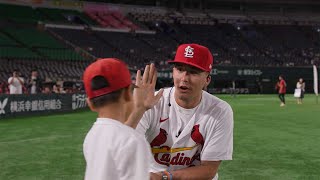 World Baseball Classic hero Lars Nootbaar leads packed PLAY BALL clinic in Japan [upl. by Aicilav304]