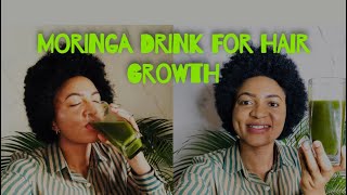 HOW TO PREPARE MORINGA DRINK FOR HAIR GROWTH [upl. by Ynnoj]