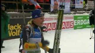 Miriam Gössner Sieg in Pokljuka Verfolgung 10 km 15122012 HD [upl. by Hammock356]