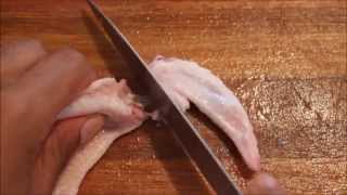 How to cut chicken wings  for beginners [upl. by Eltotsira]