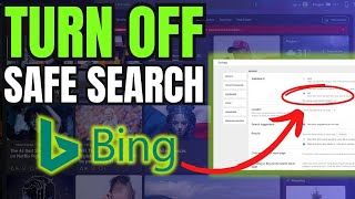 How to Turn Off Bing Safe Search  Turn Bing SafeSearch on or off [upl. by Taimi]