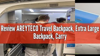 Review AREYTECO Travel Backpack Extra Large Backpack Carry On Backpack Expandable Airline Approve [upl. by Bondon363]