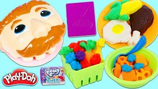 Feeding Mr Play Doh Head Using Kitchen Creations Grocery Goodies [upl. by Neil]