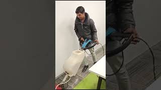 Carpet cleaning with floor scrubbing and cleaning machine Floor cleaning machine carpetcleaner [upl. by Aicnelav]