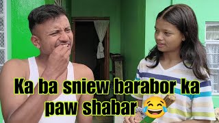 U nongdih u bym lah buhrieh 😂 Ki Jlawdohtir funny video [upl. by Anitnemelc]