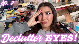 EPISODIO FINALE 😱DECLUTTER PALETTE OCCHI EYELINER MATITE 🗑️ MelissaTani [upl. by Aleehs]