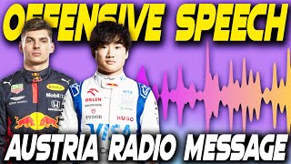 YUKI TSUNODA RADIO MESSAGES  AUSTRIAN GRAND PRIX [upl. by Eneiluj]