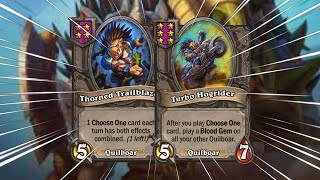 CHOOSE ONE QUILBOARS DESTROY THE LOBBY  Hearthstone Battlegrounds [upl. by Nosyt66]