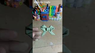 how to make a clay bow at home easy making clay bow shorts viralshorts claybow claycraft [upl. by Atikal]