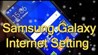 Samsung Galaxy Manual Internet Settings  Data ConfigurationAPN3G4G Internet 2016 [upl. by Fulviah]