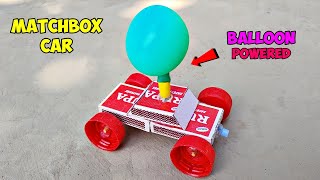 New DIY Balloon Powered Car  Science Project 2022 [upl. by Elora]